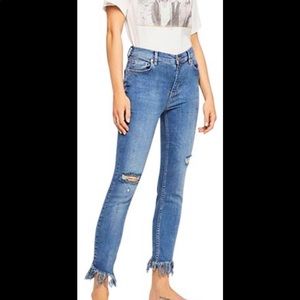 Great Heights Free People jeans with frayed hem